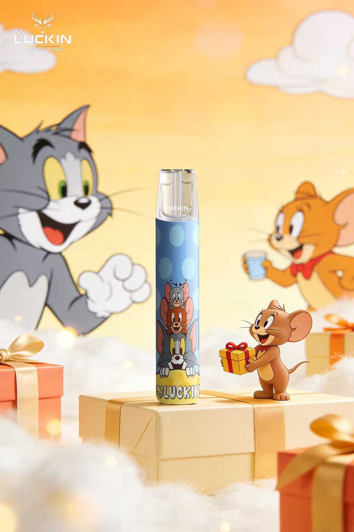 LUCKIN（幸運）圖案限量版新款主機 拉布布圖案主機 傑利鼠電子煙主機聯名款 
